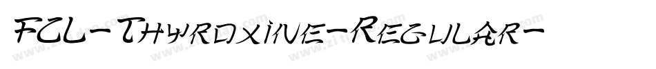 FCL-Thyroxine-Regular字体转换