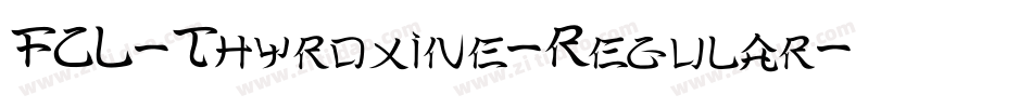 FCL-Thyroxine-Regular字体转换