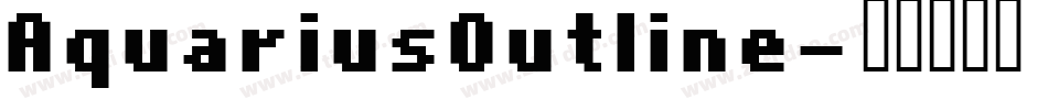 AquariusOutline字体转换