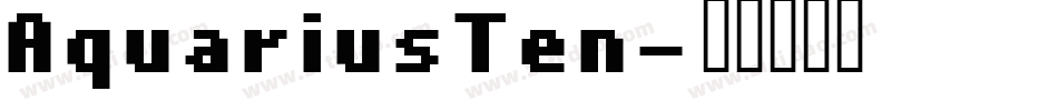 AquariusTen字体转换