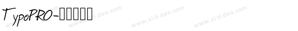 TypoPRO字体转换