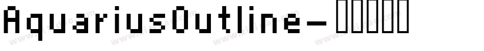 AquariusOutline字体转换