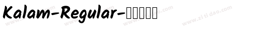 Kalam-Regular字体转换