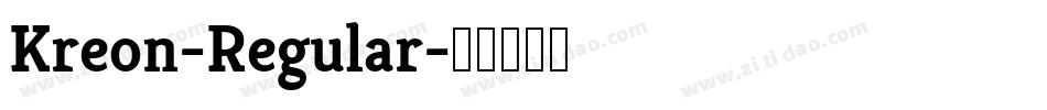 Kreon-Regular字体转换