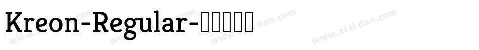 Kreon-Regular字体转换
