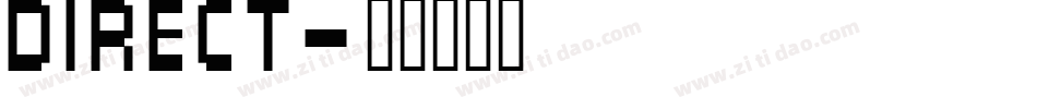 DIRECT字体转换