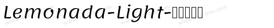 Lemonada-Light字体转换