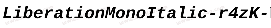 LiberationMonoItalic-r4zK字体转换