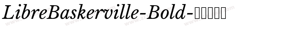 LibreBaskerville-Bold字体转换