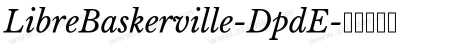 LibreBaskerville-DpdE字体转换