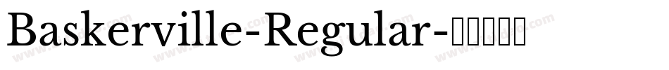 Baskerville-Regular字体转换
