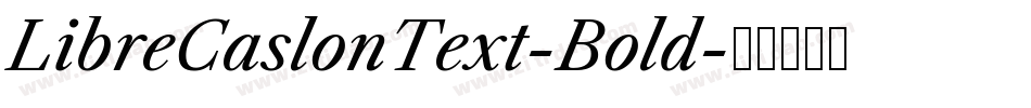 LibreCaslonText-Bold字体转换