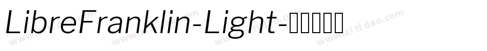 LibreFranklin-Light字体转换