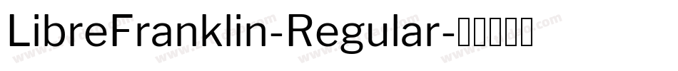 LibreFranklin-Regular字体转换