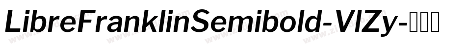 LibreFranklinSemibold-VlZy字体转换