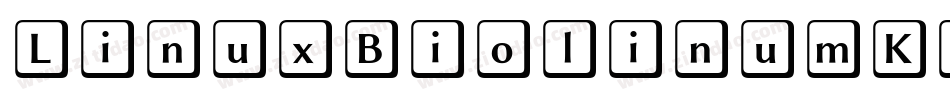 LinuxBiolinumKeyboard-j7KR字体转换