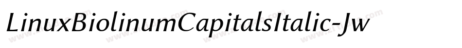 LinuxBiolinumCapitalsItalic-JwPa字体转换
