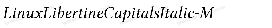 LinuxLibertineCapitalsItalic-Mdgw字体转换