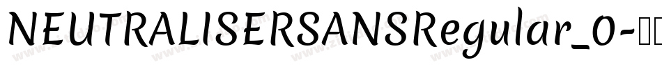 NEUTRALISERSANSRegular_0字体转换