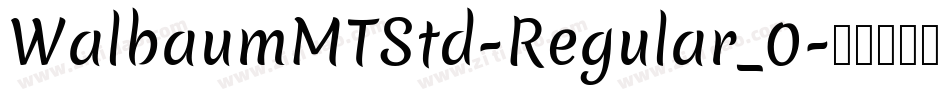 WalbaumMTStd-Regular_0字体转换