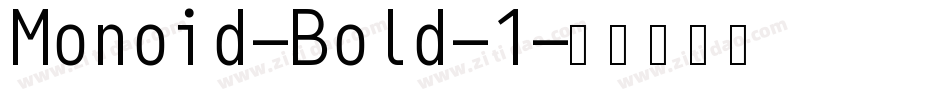 Monoid-Bold-1字体转换