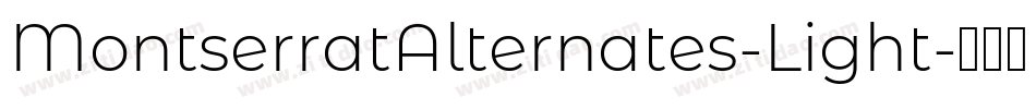 MontserratAlternates-Light字体转换