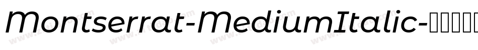 Montserrat-MediumItalic字体转换