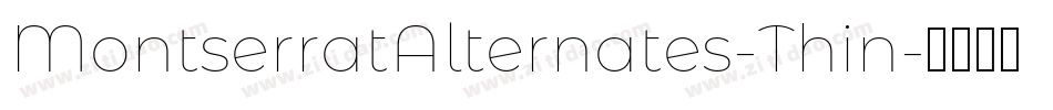 MontserratAlternates-Thin字体转换