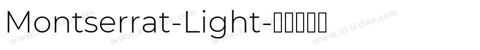 Montserrat-Light字体转换