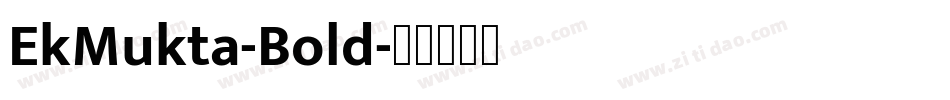 EkMukta-Bold字体转换