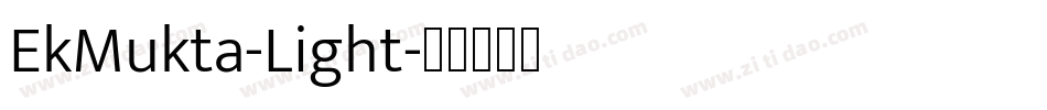 EkMukta-Light字体转换