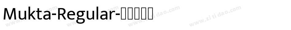 Mukta-Regular字体转换