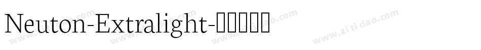 Neuton-Extralight字体转换