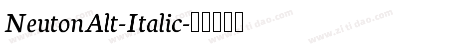 NeutonAlt-Italic字体转换