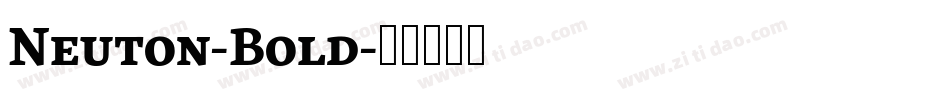 Neuton-Bold字体转换