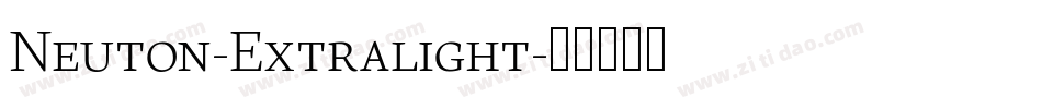 Neuton-Extralight字体转换