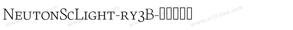 NeutonScLight-ry3B字体转换 NeutonScLight-ry3B字体转换