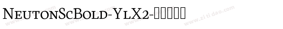 NeutonScBold-YlX2字体转换