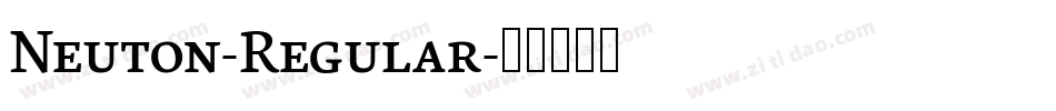 Neuton-Regular字体转换