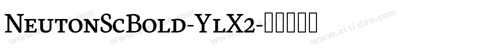 NeutonScBold-YlX2字体转换