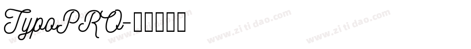 TypoPRO字体转换