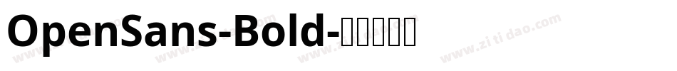 OpenSans-Bold字体转换