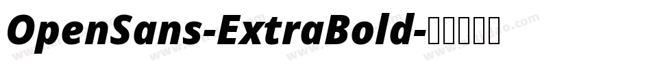 OpenSans-ExtraBold字体转换