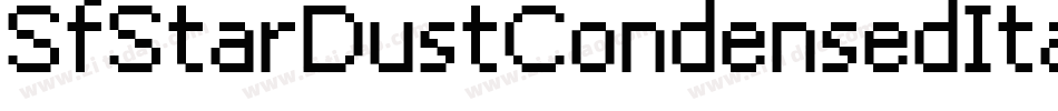 SfStarDustCondensedItalic-0d0o字体转换 SfStarDustCondensedItalic-0d0o字体转换