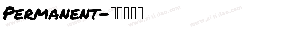 Permanent字体转换