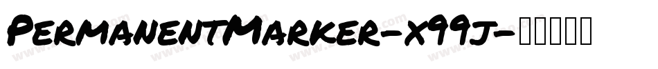 PermanentMarker-x99j字体转换