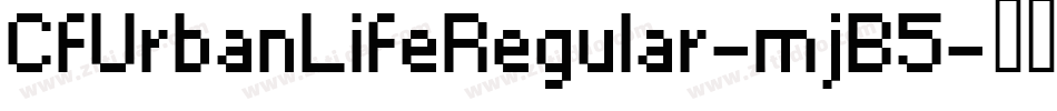 CfUrbanLifeRegular-mjB5字体转换