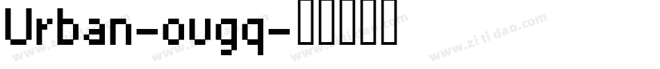 Urban-ovgq字体转换