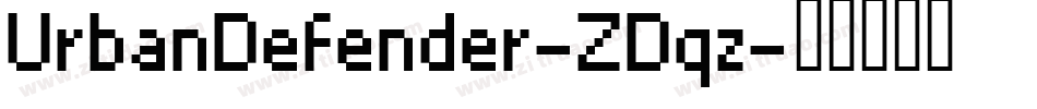 UrbanDefender-ZDqz字体转换