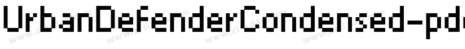 UrbanDefenderCondensed-pdoO字体转换